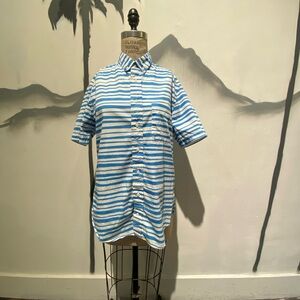 Gitman Brothers Blue and White Casual Button Down Shirt